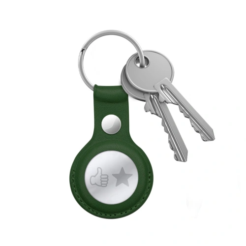 Kup Brelok Crong Leather Case with Key Ring Apple AirTag (zielony) - CRG587 - {ean13} - Sklep Home Screen