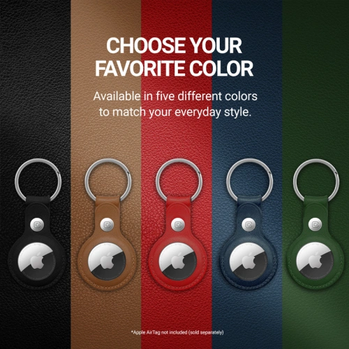 Kup Brelok Crong Leather Case with Key Ring Apple AirTag (zielony) - CRG587 - {ean13} - Sklep Home Screen