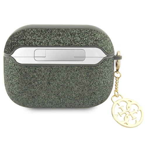 Kup Etui Guess GUAP2GLGSHA Apple AirPods Pro 2 borító zöld/khaki Glitter Flake 4G Charm - GUE2397 - {ean13} - Sklep Home Screen