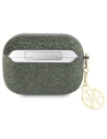 Kup Etui Guess GUAP2GLGSHA Apple AirPods Pro 2 cover zielony/khaki Glitter Flake 4G Charm - GUE2397 - {ean13} - Sklep Home Screen