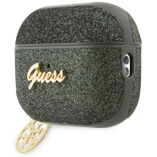 Kup Etui Guess GUAP2GLGSHA Apple AirPods Pro 2 cover zielony/khaki Glitter Flake 4G Charm - GUE2397 - {ean13} - Sklep Home Screen