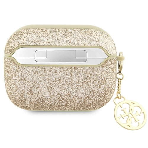 Kup Etui Guess GUAP2GLGSHD Apple AirPods Pro 2 cover auriu/gold Glitter Flake 4G Charm - GUE2398 - {ean13} - Sklep Home Screen