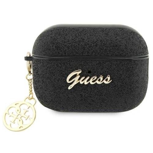 Kup Etui Guess GUAP2GLGSHK Apple AirPods Pro 2 cover czarny/black Glitter Flake 4G Charm - GUE2399 - {ean13} - Sklep Home Screen