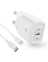 Kup Încărcător de rețea Spigen PE2C10CL Încărcător de rețea cu 1 port PD 20W + cablu USB-C/Lightning 100cm Alb - SPN2742 - {ean13} - Sklep Home Screen