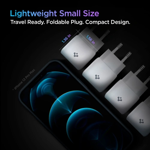 Kup Încărcător de rețea Spigen PE2C10CL Încărcător de rețea cu 1 port PD 20W + cablu USB-C/Lightning 100cm Alb - SPN2742 - {ean13} - Sklep Home Screen