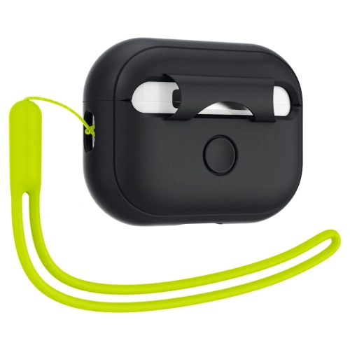 Kup Etui Spigen Silicone Fit Strap Apple AirPods Pro 2/1 Černá/Fantomová Zelená - SPN2743 - {ean13} - Sklep Home Screen