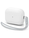 Etui Spigen Silicone Fit Strap Apple AirPods Pro 2/1 Bílá/Světlá šedá