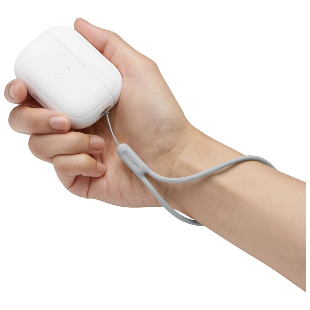 Etui Spigen Silicone Fit Strap Apple AirPods Pro 2/1 White/Grey