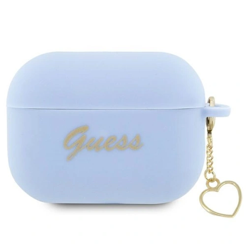 Kup Etui Guess GUAP2LSCHSB Apple AirPods Pro 2 husă albastru/blue Silicon Charm Heart Collection - GUE2400 - {ean13} - Sklep Home Screen