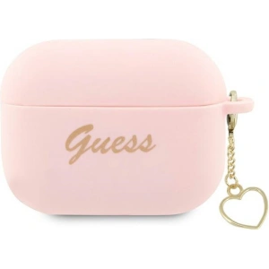 Kup Etui Guess GUAP2LSCHSP Apple AirPods Pro 2 cover różowy/pink Silicone Charm Heart Collection - GUE2401 - {ean13} - Sklep Home Screen