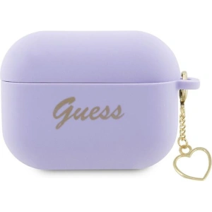 Kup Etui Guess GUAP2LSCHSU Apple AirPods Pro 2 cover purpurowy/purple Silicone Charm Heart Collection - GUE2402 - {ean13} - Sklep Home Screen