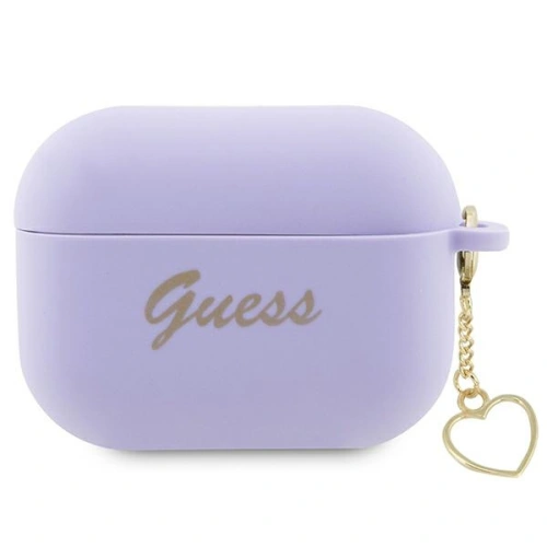 Kup Etui Guess GUAP2LSCHSU Apple AirPods Pro 2 obal purpurový/purple silikonový přívěsek srdce kolekce - GUE2402 - {ean13} - Sklep Home Screen