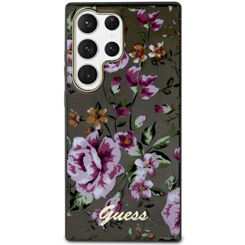 Kup Case Guess GUHCS23LHCFWSK Samsung Galaxy S23 Ultra schwarz/black Hardcase Flower Collection - GUE2404 - {ean13} - Sklep Home Screen