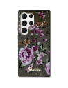 Case Guess GUHCS23LHCFWSK Samsung Galaxy S23 Ultra schwarz/black Hardcase Flower Collection