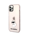 Buy Karl Lagerfeld KLHCP12MHNCHTCP Apple iPhone 12/12 Pro pink hardcase Ikonik Choupette - KLD1476 - {ean13} - Home Screen Store Europe