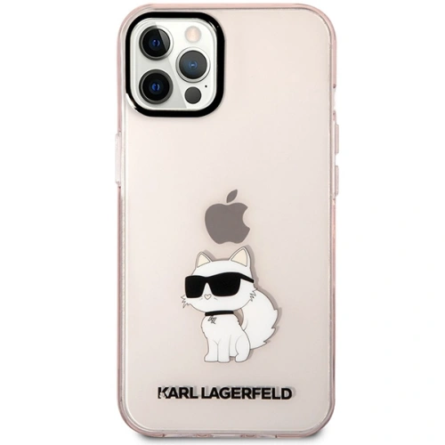 Buy Karl Lagerfeld KLHCP12MHNCHTCP Apple iPhone 12/12 Pro pink hardcase Ikonik Choupette - KLD1476 - {ean13} - Home Screen Store Europe
