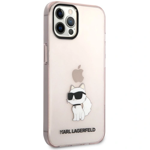 Buy Karl Lagerfeld KLHCP12MHNCHTCP Apple iPhone 12/12 Pro pink hardcase Ikonik Choupette - KLD1476 - {ean13} - Home Screen Store Europe