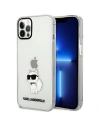 Case Karl Lagerfeld KLHCP12MHNCHTCT Apple iPhone 12/12 Pro transparentes Hardcase Ikonik Choupette