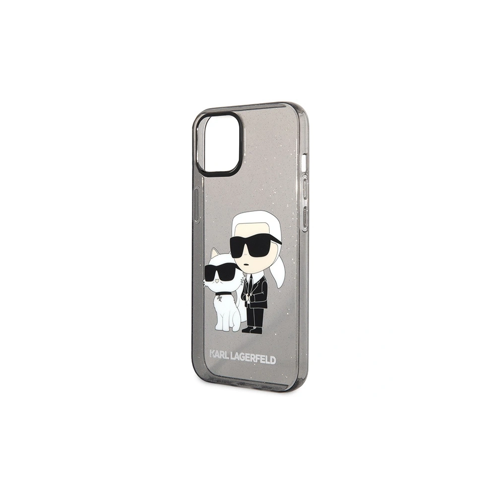 Etui Karl Lagerfeld KLHCP12MHNKCTGK Apple iPhone 12/12 Pro czarny/black hardcase Gliter Etui Karl&Choupette