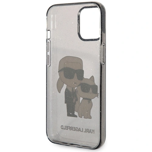 Buy Karl Lagerfeld KLHCP12MHNKCTGK Apple iPhone 12/12 Pro black hardcase Gliter Karl&Choupette - KLD1478 - {ean13} - Home Screen Store Europe