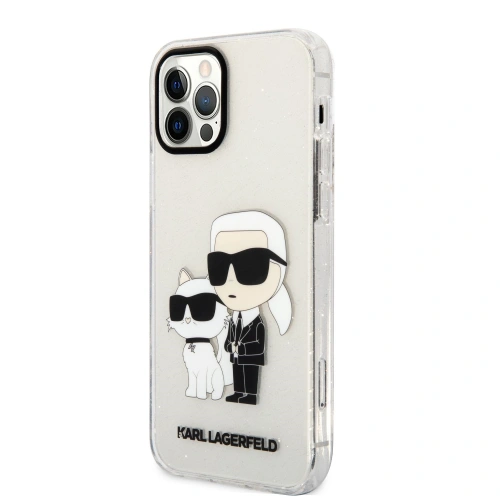 Kup Etui Karl Lagerfeld KLHCP12MHNKCTGT Apple iPhone 12/12 Pro transparent hardcase Gliter Etui Karl&Choupette - KLD1479 - {ean13} - Sklep Home Screen