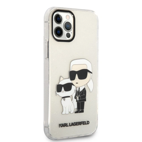 Kup Etui Karl Lagerfeld KLHCP12MHNKCTGT Apple iPhone 12/12 Pro transparent hardcase Gliter Etui Karl&Choupette - KLD1479 - {ean13} - Sklep Home Screen