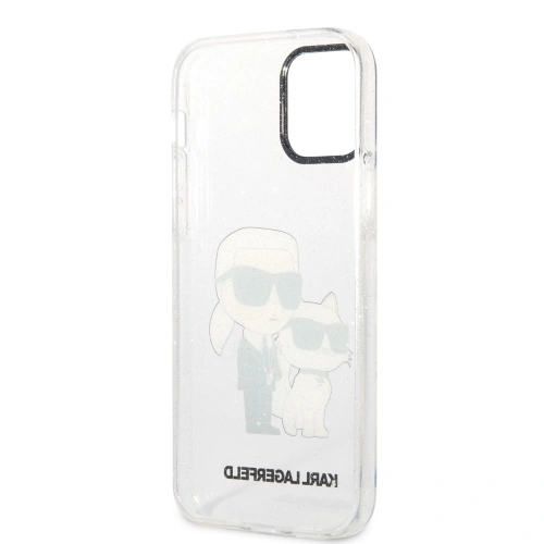Kup Etui Karl Lagerfeld KLHCP12MHNKCTGT Apple iPhone 12/12 Pro transparent hardcase Gliter Etui Karl&Choupette - KLD1479 - {ean13} - Sklep Home Screen
