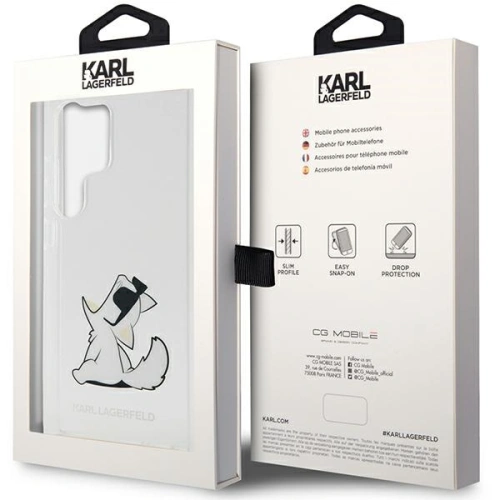 Kup Etui Karl Lagerfeld KLHCS23LCFNRC Samsung Galaxy S23 Ultra carcasă dură transparentă Choupette Fun - KLD1480 - {ean13} - Sklep Home Screen