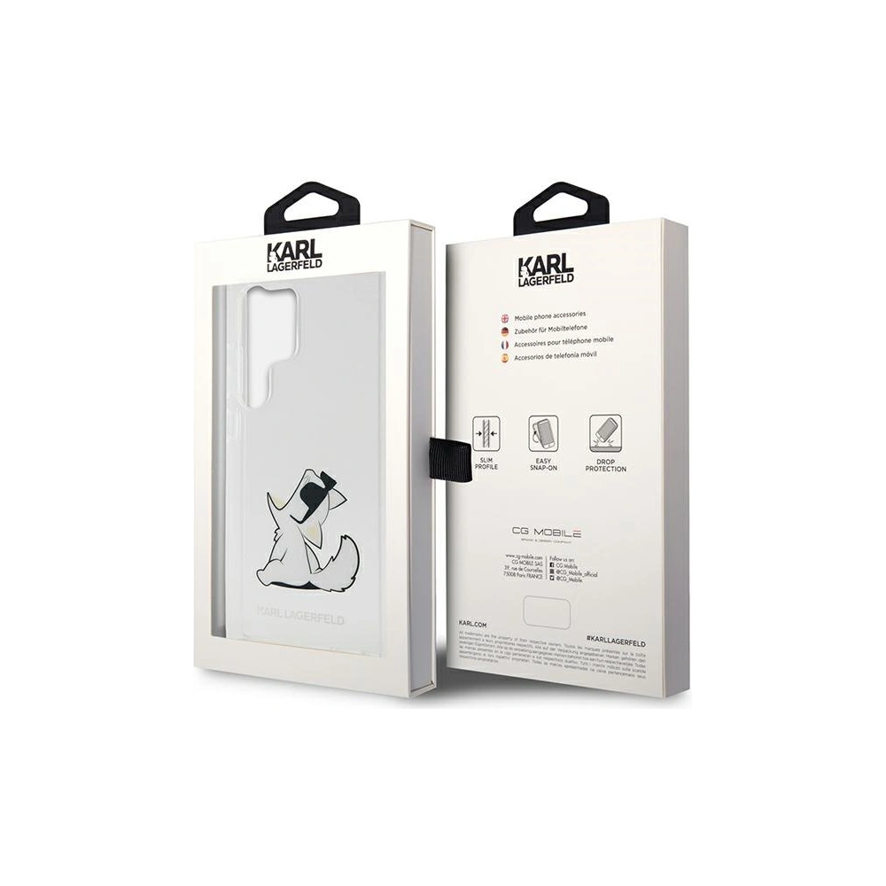 Etui Karl Lagerfeld KLHCS23LCFNRC Samsung Galaxy S23 Ultra transparent hardcase Choupette Fun