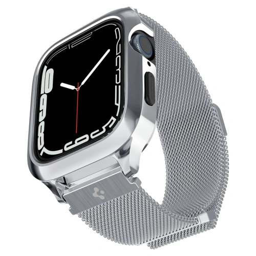 Buy Belt + case Spigen Metal Fit Pro Apple Watch 4/5/6/7/8/9/SE 44/45mm Silver - SPN2755 - {ean13} - Home Screen Store Europe