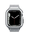 Buy Belt + case Spigen Metal Fit Pro Apple Watch 4/5/6/7/8/9/SE 44/45mm Silver - SPN2755 - {ean13} - Home Screen Store Europe