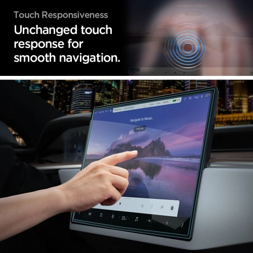 Kup Edzett üveg Spigen GLAS.tR ez Fit Tesla Model X 2022/Model S 2021 Fekete - SPN2759 - {ean13} - Sklep Home Screen