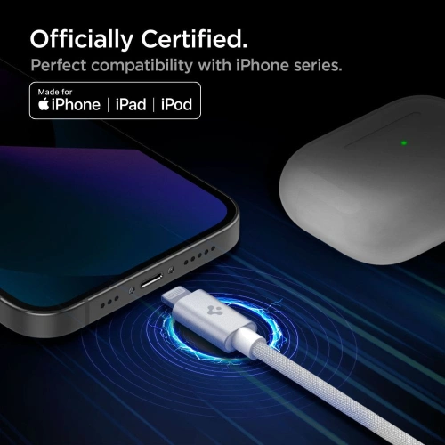 Kup Kabel Spigen PB2200 ArcWire USB-C/Lightning 200cm Bílý - SPN2761 - {ean13} - Sklep Home Screen