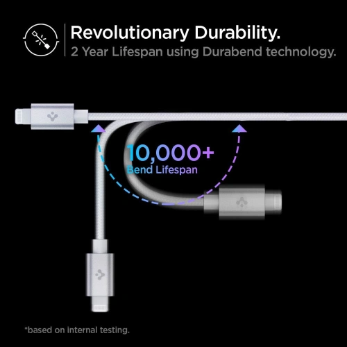 Kup Kabel Spigen PB2200 ArcWire USB-C/Lightning 200cm Bílý - SPN2761 - {ean13} - Sklep Home Screen