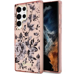 Kup Etui Guess GUHCS23LHCFWSP Samsung Galaxy S23 Ultra różowy/pink hardcase Flower Collection - GUE2405 - {ean13} - Sklep Home Screen