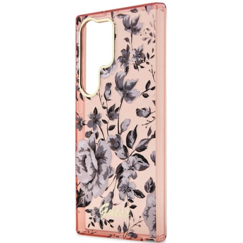 Kup Etui Guess GUHCS23LHCFWSP Samsung Galaxy S23 Ultra różowy/pink hardcase Flower Collection - GUE2405 - {ean13} - Sklep Home Screen