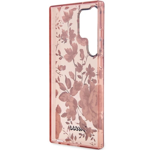 Kup Etui Guess GUHCS23LHCFWSP Samsung Galaxy S23 Ultra różowy/pink hardcase Flower Collection - GUE2405 - {ean13} - Sklep Home Screen