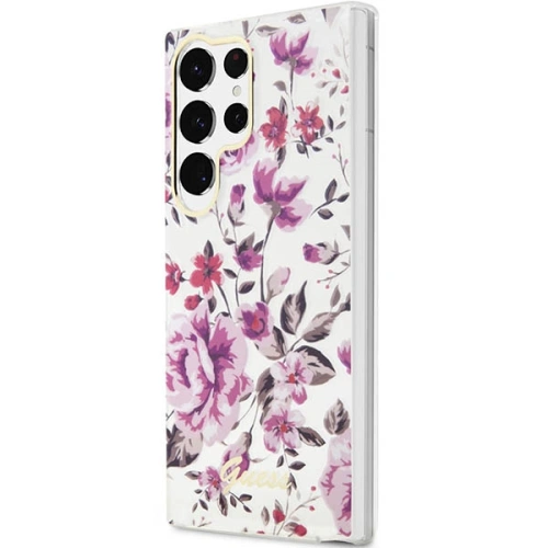 Kup Etui Guess GUHCS23LHCFWST Samsung Galaxy S23 Ultra bílý/white hardcase Flower Collection - GUE2406 - {ean13} - Sklep Home Screen