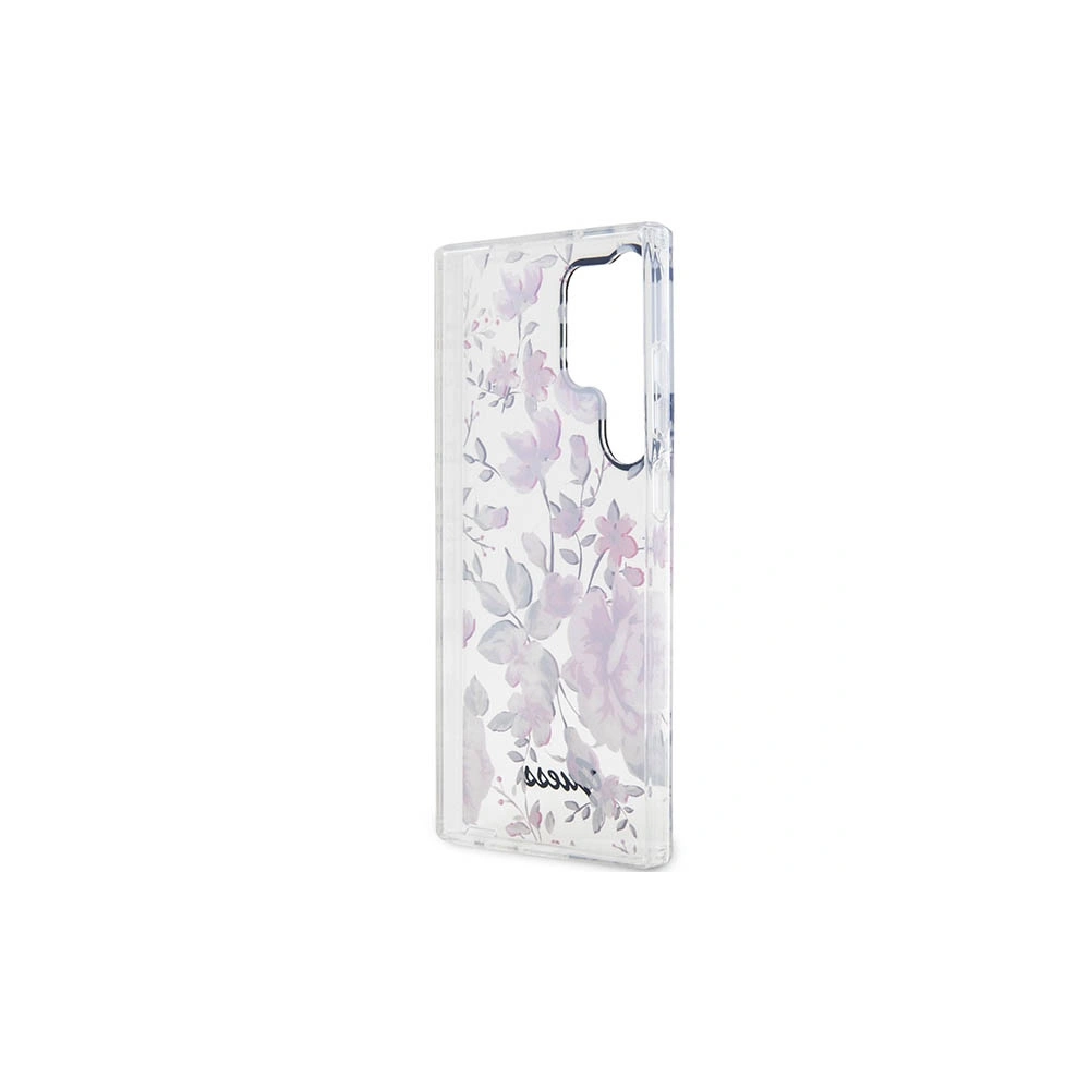 Etui Guess GUHCS23LHCFWST Samsung Galaxy S23 Ultra biały/white hardcase Flower Collection