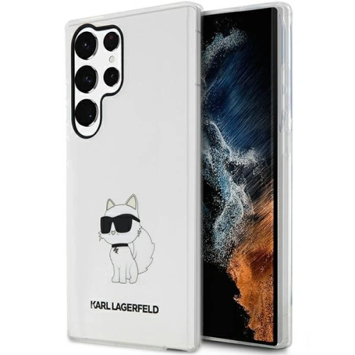 Kup Etui Karl Lagerfeld KLHCS23LHNCHTCT Samsung Galaxy S23 Ultra carcasă transparentă rigidă Ikonik Choupette - KLD1482 - {ean13} - Sklep Home Screen