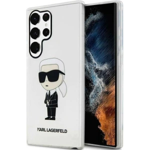 Etui Karl Lagerfeld KLHCS23LHNIKTCT Samsung Galaxy S23 Ultra transparent hardcase Ikonik Etui Karl Lagerfeld