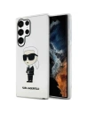 Etui Karl Lagerfeld KLHCS23LHNIKTCT Samsung Galaxy S23 Ultra carcasă transparentă din plastic Ikonik Etui Karl Lagerfeld