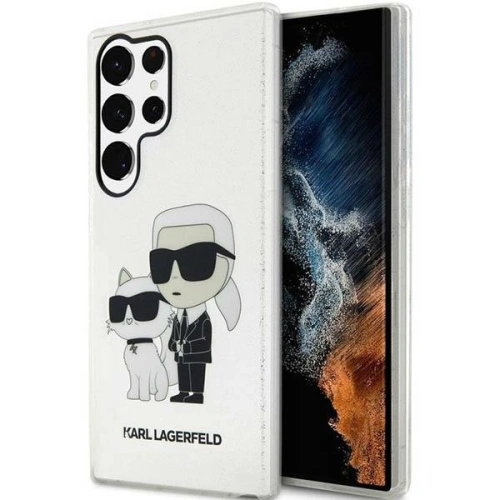 Buy Karl Lagerfeld KLHCS23LHNKCTGT Samsung Galaxy S23 Ultra transparent hardcase Gliter Karl&Choupette - KLD1485 - {ean13} - Home Screen Store Europe