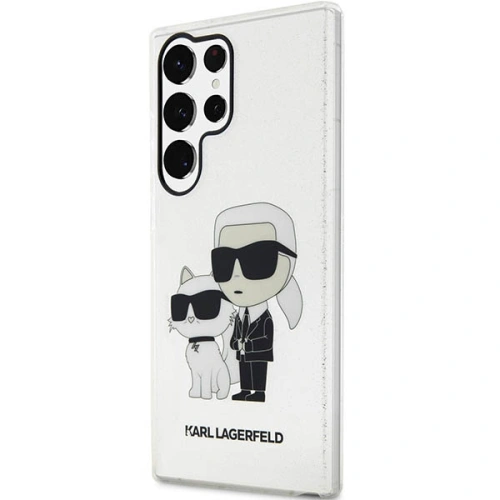 Kup Case Karl Lagerfeld KLHCS23LHNKCTGT Samsung Galaxy S23 Ultra transparente Hardcase Glitzer Case Karl&Choupette - KLD1485 - {ean13} - Sklep Home Screen