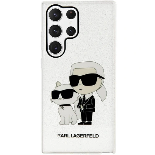 Kup Etui Karl Lagerfeld KLHCS23LHNKCTGT Samsung Galaxy S23 Ultra transparent hardcase Gliter Etui Karl&Choupette - KLD1485 - {ean13} - Sklep Home Screen