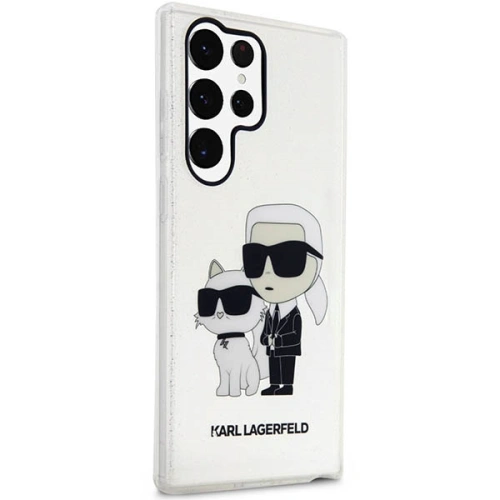 Kup Etui Karl Lagerfeld KLHCS23LHNKCTGT Samsung Galaxy S23 Ultra transparent hardcase Gliter Etui Karl&Choupette - KLD1485 - {ean13} - Sklep Home Screen