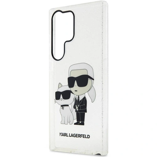 Kup Etui Karl Lagerfeld KLHCS23LHNKCTGT Samsung Galaxy S23 Ultra transparent hardcase Gliter Etui Karl&Choupette - KLD1485 - {ean13} - Sklep Home Screen