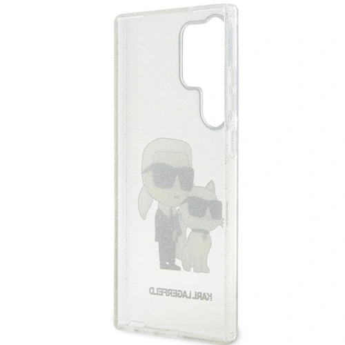 Kup Etui Karl Lagerfeld KLHCS23LHNKCTGT Samsung Galaxy S23 Ultra transparent hardcase Gliter Etui Karl&Choupette - KLD1485 - {ean13} - Sklep Home Screen