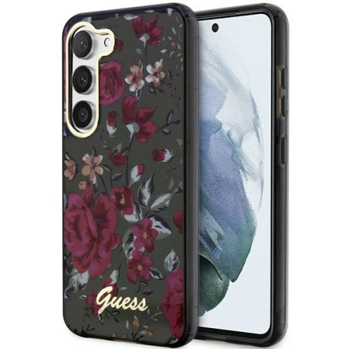 Buy Guess GUHCS23MHCFWSA Samsung Galaxy S23+ Plus khaki hardcase Flower Collection - GUE2410 - {ean13} - Home Screen Store Europe