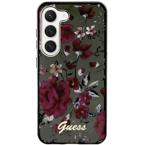 Buy Guess GUHCS23MHCFWSA Samsung Galaxy S23+ Plus khaki hardcase Flower Collection - GUE2410 - {ean13} - Home Screen Store Europe